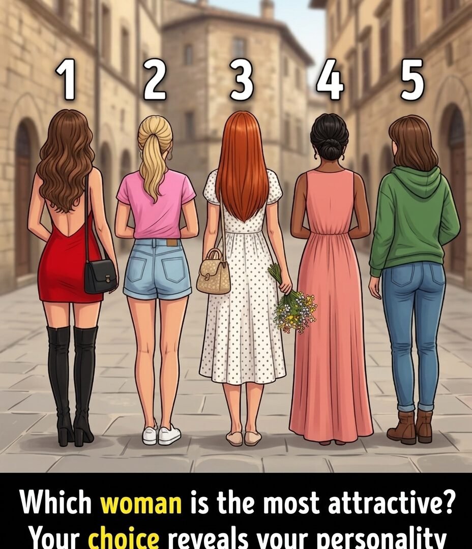 Which Woman Will Be the Most Attractive When She Turns Around? What Your Choice Reveals About Your Personality Gemini_Generated_Image_4x5een4x5een4x5e